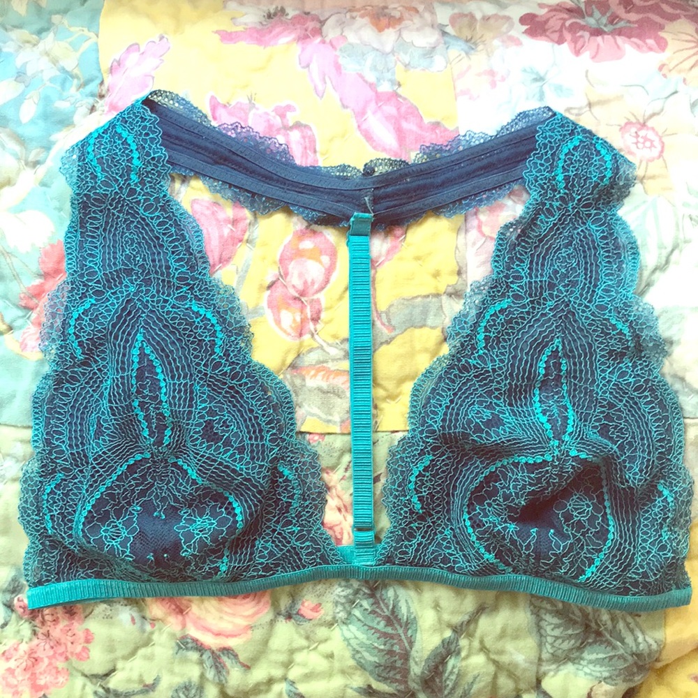 Free People Intimates Turquoise Bralette Bra